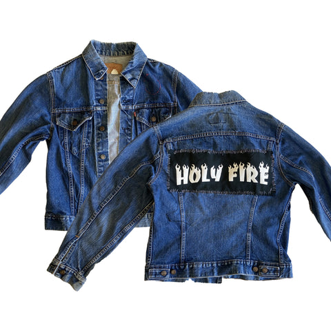 Richie the Barber- Holy Fire Jean Jacket