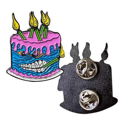 Cake Eater - Enamel Pin Full Color