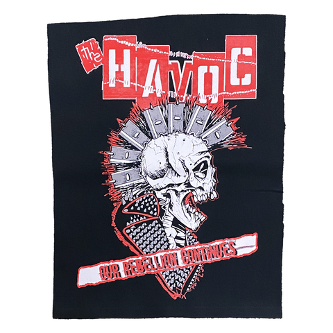 The Havoc - 15" x 20" Back Patch Skull Hawk